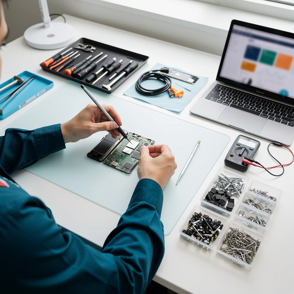 jasmeet electronics expert technician performing professional device repair service